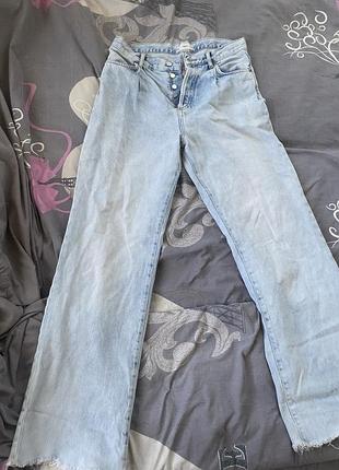 Світло блакитні джинси wide leg