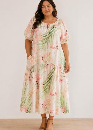 Натуральна легка літня сукня h&m