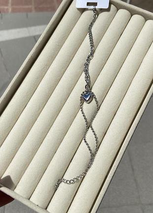 Браслет stainless steel з серцем