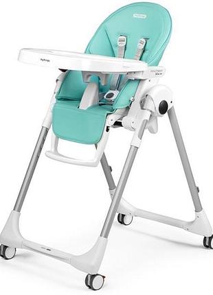 Стульчик для кормления peg-perego prima pappa follow me бирюзовый (ih01000000bl91)