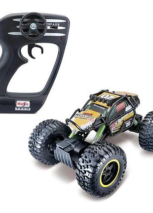 Машинка на радіокеруванні maisto rock crawler pro чорний (81334 black)