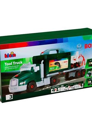 Конструктор klein bosch mini вантажівка із шурупокрутом ixolino ii (8640)