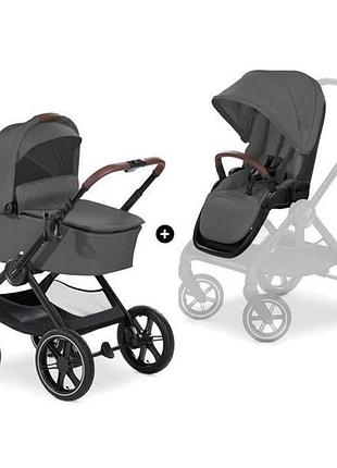 Універсальна коляска 2 в 1 hauck walk n care air темно-сірий (16548-5)