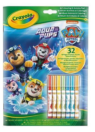 Раскраска crayola paw patrol 32 стр. и 7 фломастеров (04-6918g)
