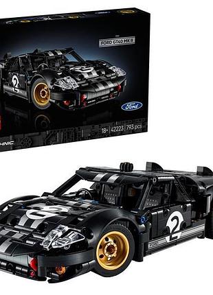 Конструктор lego technic автомобіль для перегонів ford gt40 mkii 1966 року 793 деталі (42223)