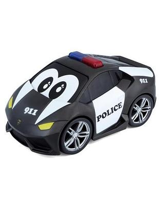 Машинка поліцейська bb junior lamborghini huracan зі світлом і звуками (16-81206)