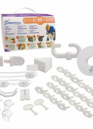 Набір аксесуарів для безпеки dreambaby no screws no tools 35 шт. білий (g708e)