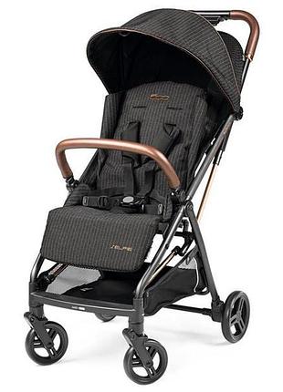 Дитяча коляска peg-perego selfie вишукано-коричневий у смужку (ip22000000gs53sq53)