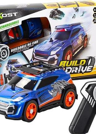 Машинка-конструктор build 2 drive super sports на радиоуправлении синий (20702)