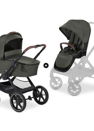 Універсальна коляска 2 в 1 hauck walk n care air темно-оливковий (16549-2)