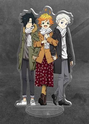 Акриловая коллекционная фигурка emma, ray и norman - обещанный неверленд (the promised neverland) (3)