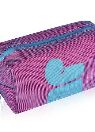 Косметичка glambee джили, розовая, 19*9*12 см