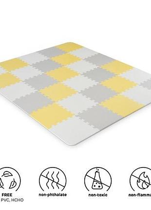 Развивающий коврик-пазл kinderkraft luno yellow 30 эл. (kkmlunoyel0000)