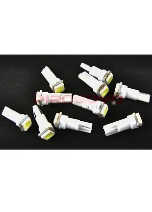 Лампочка диодная 12v/1/2w белая 0.3вт безцокольная