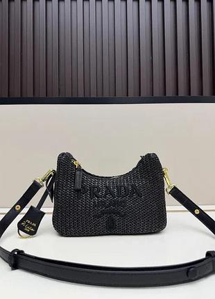 Жіноча нагрудна сумка prada (22x15x6 см)