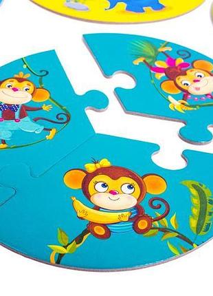 Розвивальний набір vladi toys 3 в 1 зоосвіт (vt2901-04)