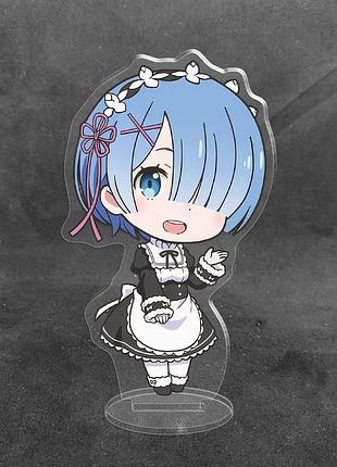 Акриловая коллекционная фигурка рем - re:zero (3) — 10 см