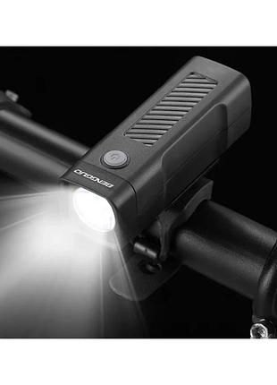 Компактный велосипедный led фонарь bengguo bg-2257, usb, 100 люмен, аккумуляторный, быстросъемное крепление