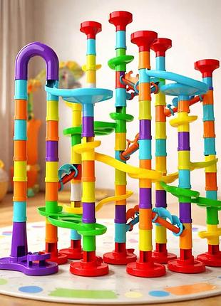 Конструктор-лабиринт с шариками 142 детали, marble run