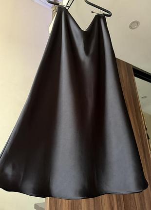 Чорна спідниця zara, розмір l