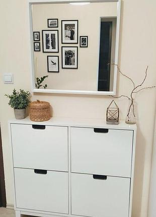 Тумба для обуви stall 96x17x90 cm ikea 605.302.66