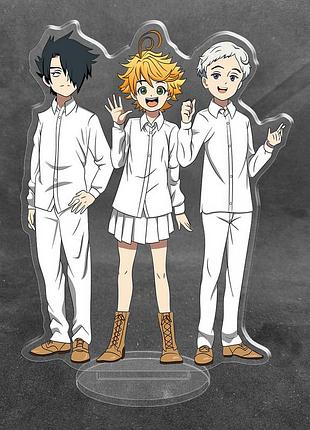 Акриловая коллекционная фигурка emma, ray и norman - обещанный неверленд (the promised neverland) (4)