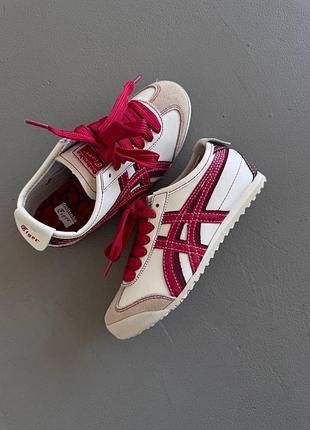 Жіночі кросівки asics onitsuka tiger | cream / red