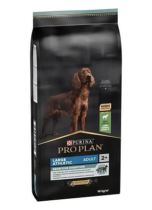 Сухой корм pro plan large athletic adult 2+ sensitive digestion для взрослых крупных пород атлетического телосложения, 14 кг
