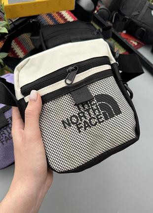 The north face сумка через плече / сумка на плече / тнф / норт фейс / сумки / чоловічі сумки через плече / сумка чоловіча молочный