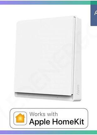 Вимикач aqara e1 без нульової лінії 1-2 клавіші zigbee 3.0 для розумного дому білий