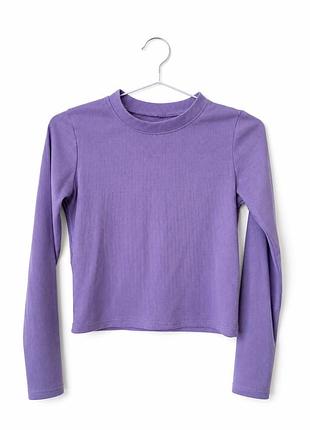 Фіолетовий лонг в рубчик
