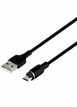 Кабель usb hoco x52 sereno micro 1м 2.4а черный магнитный для зарядки устройств