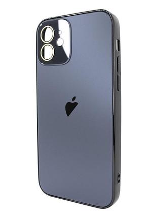 Чохол для iphone 12 ag-pc glass графітовий захисний аксесуар для надійного захисту смартфона