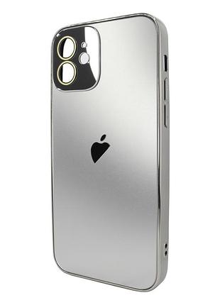 Чохол ag-pc glass для iphone 11 сріблястий захисний аксесуар для стильного оформлення телефона