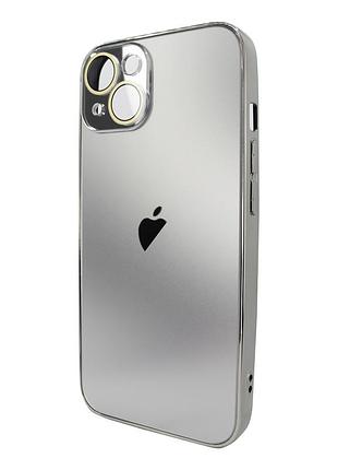 Чехол для iphone 13 ag-pc glass серебристый стильный защитный аксессуар для надежной защиты устройства