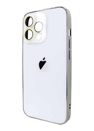 Чохол ag-pc glass для iphone 15 pro max білий захисний аксесуар для стильного оформлення та захисту