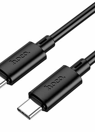 Кабель usb type-c 60w 2m для зарядки и передачи данных черный hoco x88 gratified