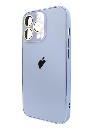 Чехол для iphone 15 pro ag-pc glass синий защитный аксессуар для надежной защиты от повреждений