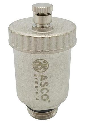 Отвечатель прямой 1/2" никель аsco armatura 1/100