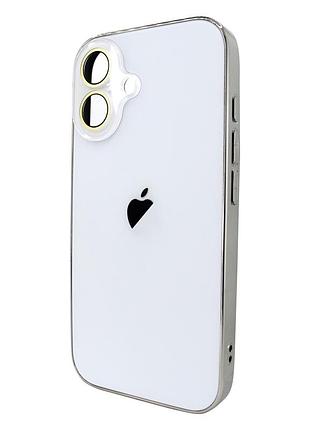 Чохол ag-pc glass для iphone 16 захисне покриття білий для захисту від ударів і подряпин
