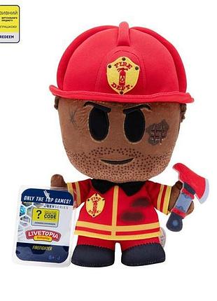 Мягкая игрушка devseries collector plush s1 livetopia firefighter 20 см (crs0014)