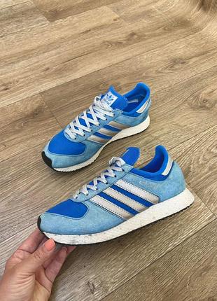 Чоловічі кросівки adidas originals atlanta spzl blue/silver р.39/40 уст.25,5см