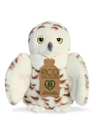 Мягкая игрушка aurora eco nation снежная сова 20 см (200116a)
