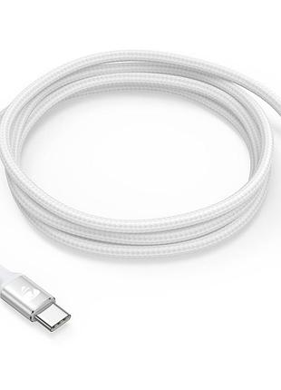 Кабель aioneus usb type-c – usb type-c 100w, 1.8 м, белый