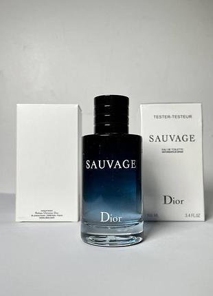 Туалетная вода dior sauvage eau de toilette, 100ml тестер