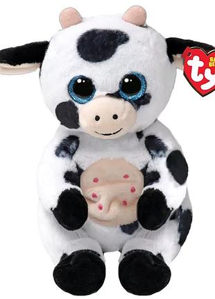 М'яка іграшка ty beanie bellies корівка cow 25 см (41287)