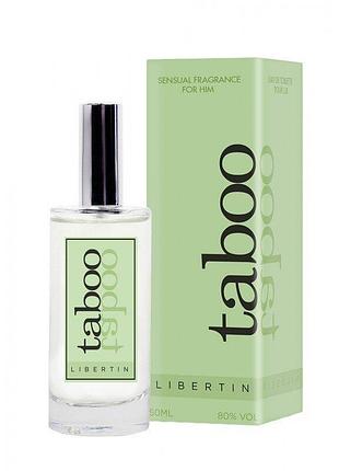 Туалетна вода з феромонами для чоловіків taboo libertin, 50 ml sexstyle