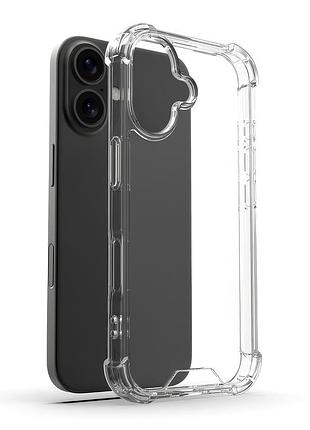 Чохол протиударний armored clear case для iphone 17 прозорий із захистом камери