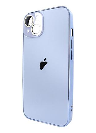 Чехол для iphone 15 ag-pc glass синий защитный аксессуар для надежной защиты смартфона