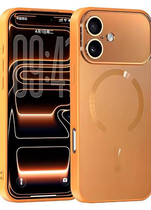 Чехол противоударный ag optic shield magsafe для iphone 17 с защитой камеры orange